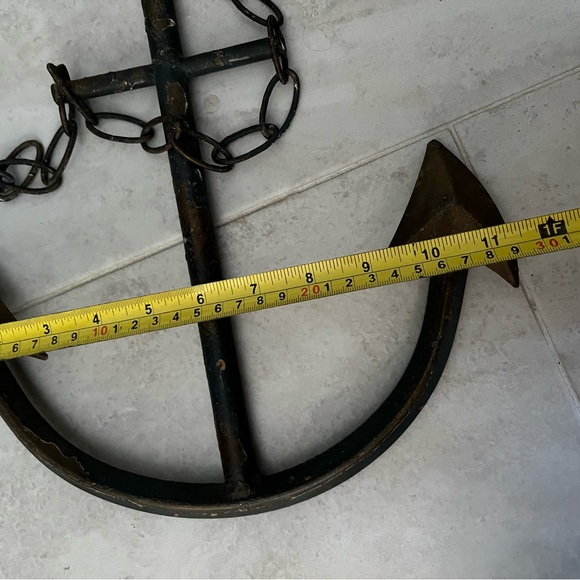 Rustic Black Anchor Wall Decor - Picture 3 of 3